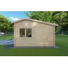 Moderne Gartenhaus CAMILLA 6x4.20, 44mm, rechte Seite