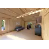 Blockbohlenhaus NOEMI 10x6, 44mm, Innenansicht