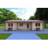 Holzhaus GIADA 10x7.2, 44mm, Frontansicht