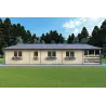 Blockbohlenhaus FIRENZE 8x12, 44mm, linke Seite