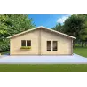 Moderne Holzhaus NIZZA 8x14.50, 44mm, Frontansicht