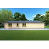 Moderne Holzhaus NIZZA 8x14.50, 44mm, rechte Seite