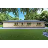 Moderne Holzhaus NIZZA 8x14.50, 44mm, linke Seite