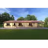 Blockbohlenhaus SOFIA 8x14.50, 44mm, linke Seite