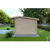 Gartenhaus Holz AZZURRA 5x3, 44mm, rechte Seite