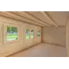 Gartenhaus Holz AZZURRA 5x3, 44mm, Innenansicht