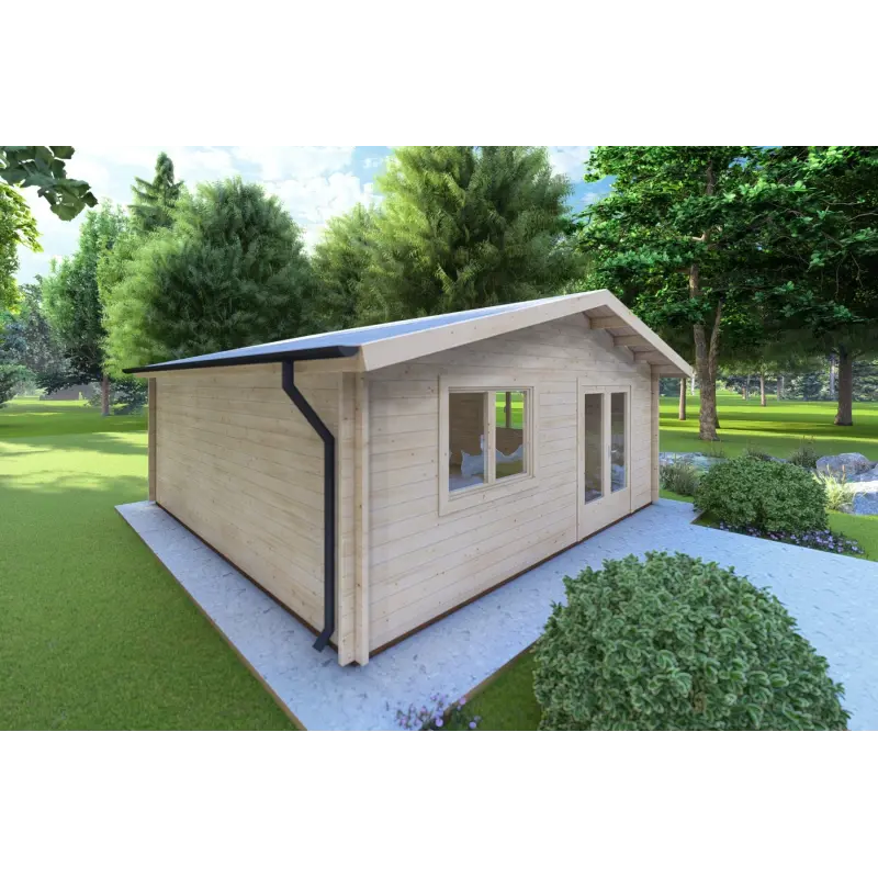Gartenbüro LELLA 6x6, 44mm, linke Seite
