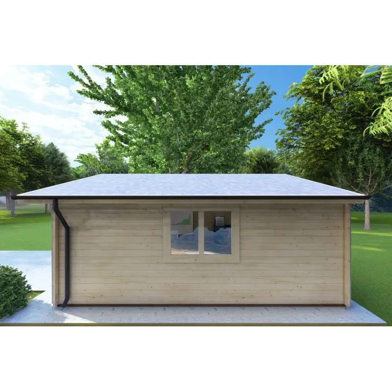 Gartenbüro LELLA 6x6, 44mm, rechte Seite