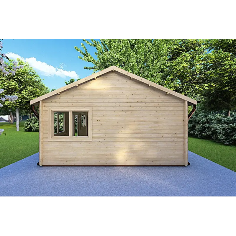 Gartenhaus Holz VIOLA 6x4.2, 44mm, rechte Seite