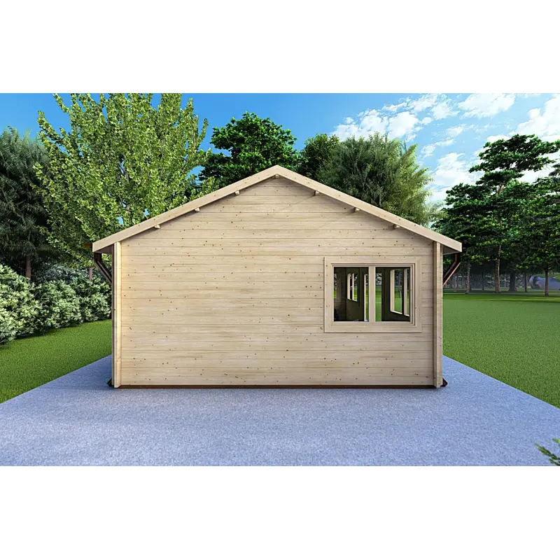 Gartenhaus Holz VIOLA 6x4.2, 44mm, linke Seite