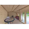 Moderne Gartenhaus SONIA 5x4, 44mm, Innenansicht