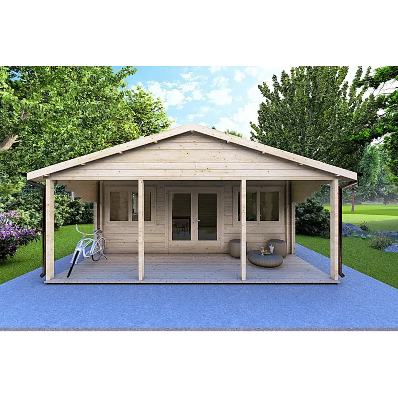 Abgelegenes Haus PERLA 6x6, 44/100/44 mm, Frontansicht