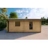 Einzelgarage aus Holz 3,5x6, 44mm, linke Seite