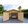 Einzelgarage aus Holz 3,5x6, 44mm, Innenansicht