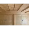 Doppelgarage aus Holz 6x6, 44mm, Innenansicht Tore – realisierte Ausführung