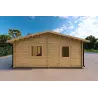 Dreifachgarage aus Holz 9x6,44mm, linke Seite