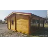 Gartenbüro AUGUSTA 8x6, 44mm, linke Seite – realisierte Ausführung