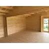 Gartenbüro AUGUSTA 8x6, 44mm, Innenansicht – realisierte Ausführung