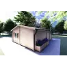 Gartenbüro AUGUSTA 8x6, 44mm, rechte Rückansicht