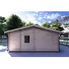 Gartenbüro AUGUSTA 8x6, 44mm, linke Seite