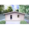 Moderne Holzhaus DALIA 6x8, 44mm, Frontansicht