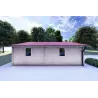 Moderne Holzhaus DALIA 6x8, 44mm, linke Seite