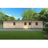 Gartenbüro ALMA 6x12, 44mm, linke Seite