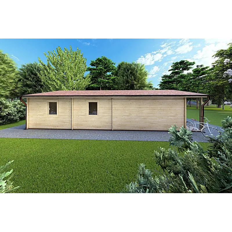 Gartenbüro ALMA 6x12, 44mm, rechte Seite