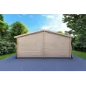 Gartenbüro ALMA 6x12, 44mm, Rückansicht