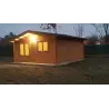 Gartenhaus LELLA 5x5 44mm, Frontansicht – realisierte Ausführung