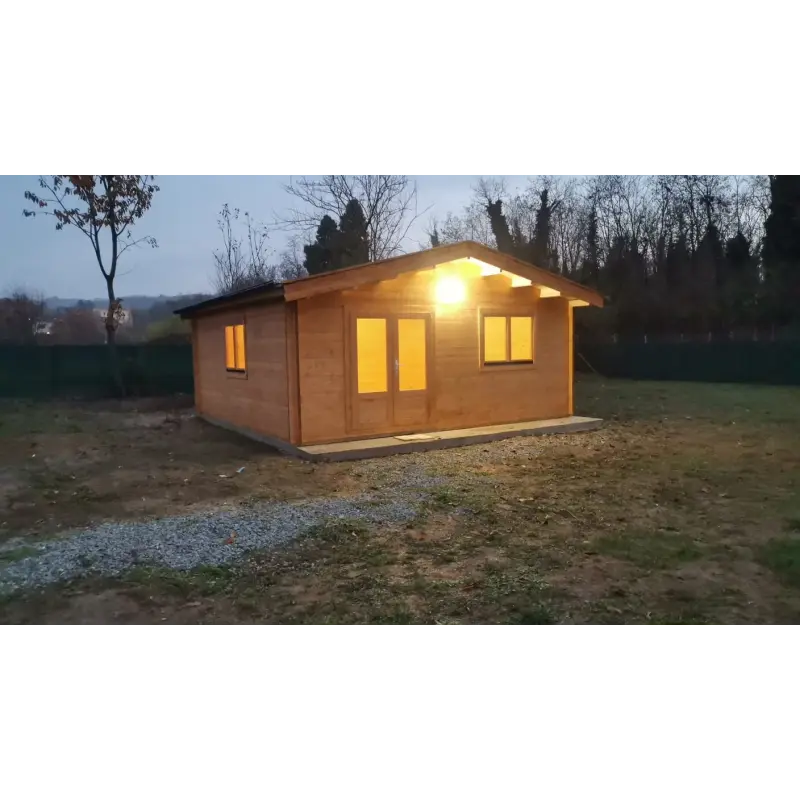 Gartenhaus LELLA 5x5 44mm, realisierte Ausführung