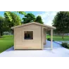 Gartenhaus Holz SONIA 6x4, 44mm, linke Seite