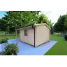 Gartenhaus Holz SONIA 6x4, 44mm, rechte Seite