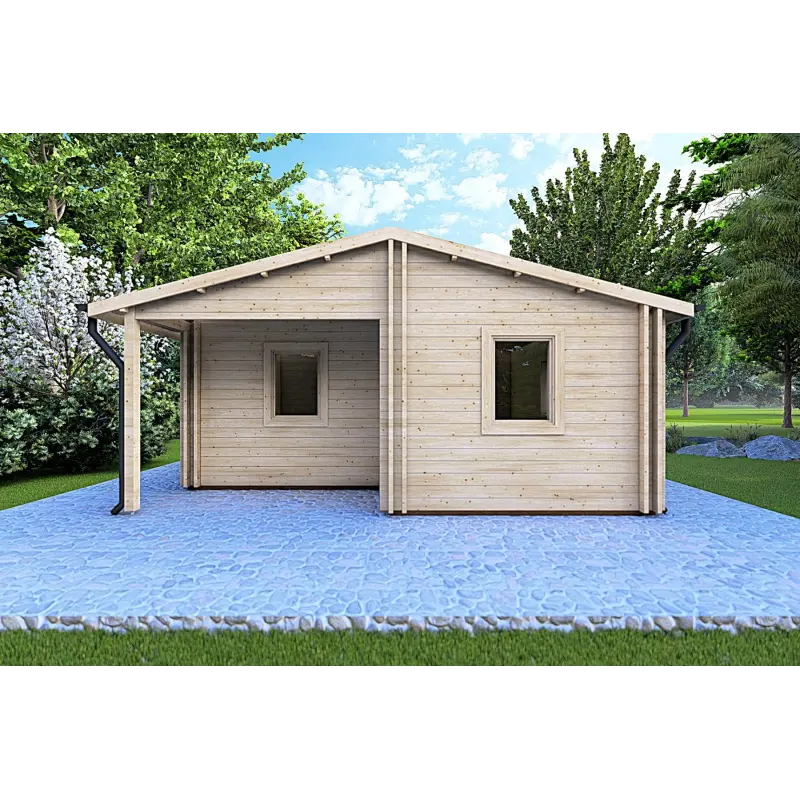 Abgelegenes Haus ALMA 6x11, 44/100/44 mm, Frontansicht