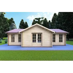 Abgelegenes Haus NOEMI 10x6, 44/100/44 mm, Frontansicht