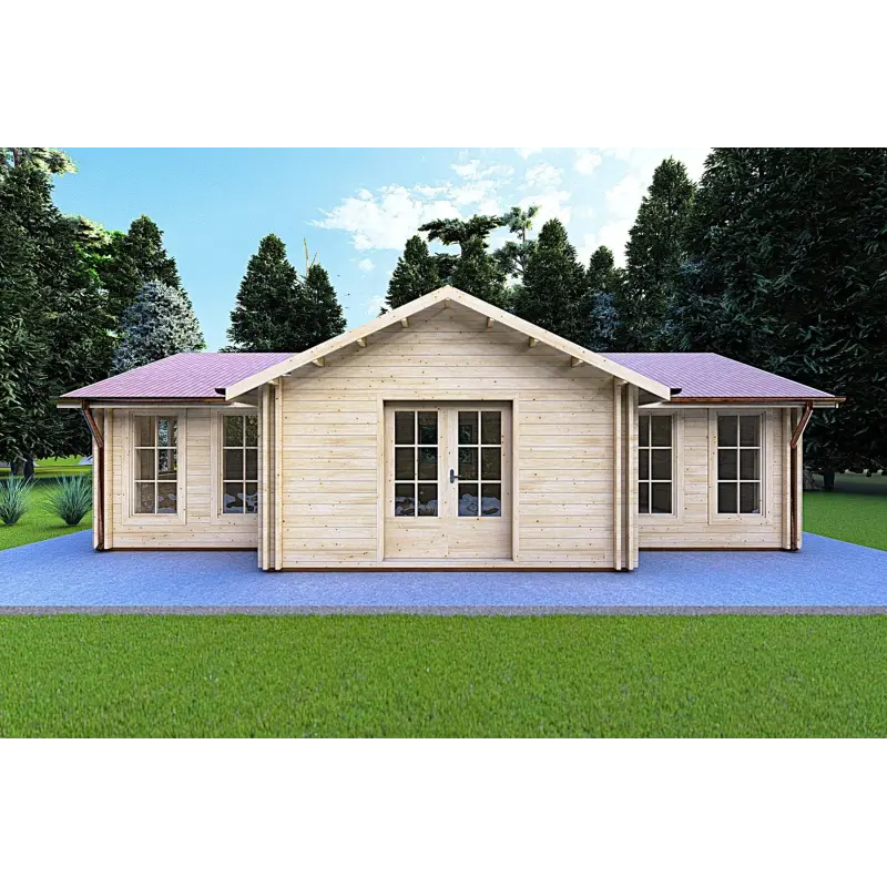 Abgelegenes Haus NOEMI 10x6, 44/100/44 mm, Frontansicht