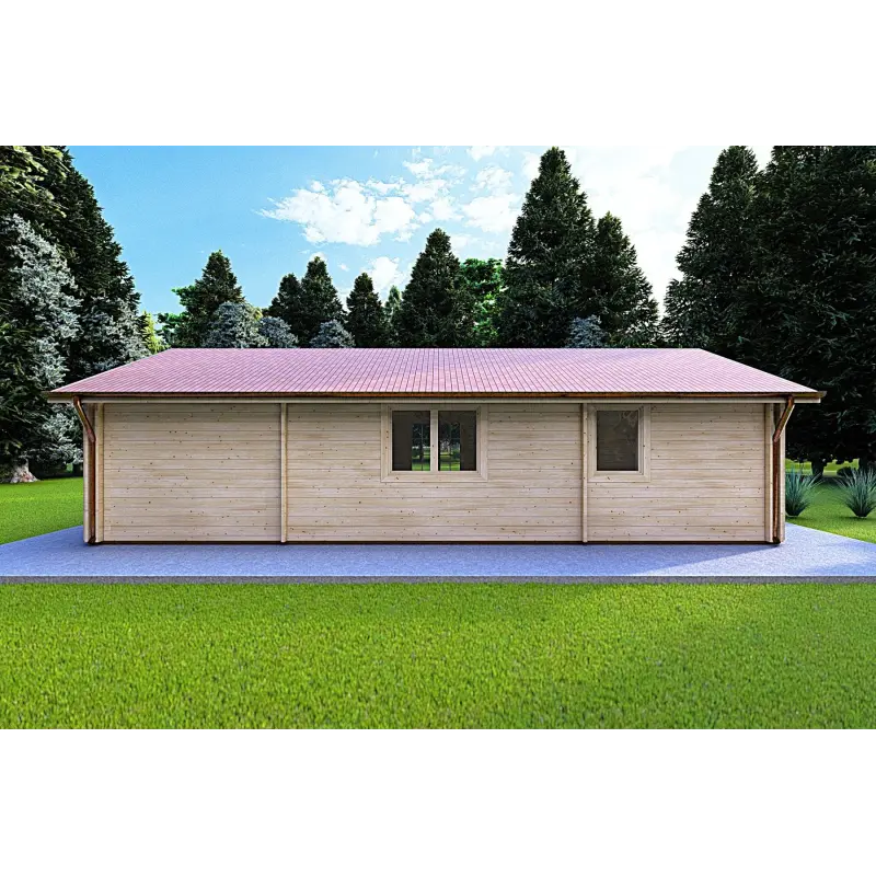 Abgelegenes Haus NOEMI 10x6, 44/100/44 mm, Rückansicht
