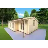 Abgelegenes Haus ADELE 8x6, 44/100/44 mm, Frontansicht rechte Seite