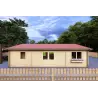 Winterfestes Holzhaus GIADA 10x7.20, 44/100/44 mm, Rückansicht
