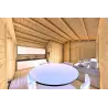 Winterfestes Holzhaus LARA 6x8, 44/100/44 mm, Innenansicht
