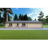 Winterfestes Holzhaus NIZZA 8x14.5, 44/100/44 mm, rechte Seite