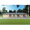 Winterfestes Holzhaus NIZZA 8x14.5, 44/100/44 mm, linke Seite