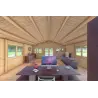 Moderne Holzhaus PERLA 6x6, 44mm, Innenansicht