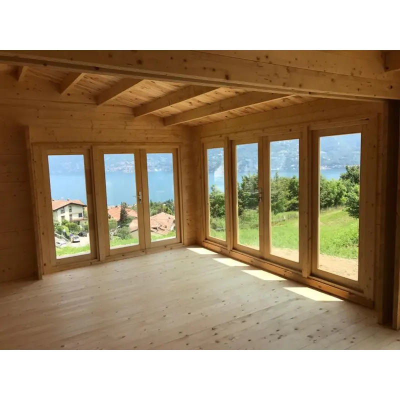 Holzhaus​ AUGUSTA 8x6, 60mm, Innenansicht – realisierte Ausführung