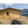 Holzhaus​ AUGUSTA 8x6, 60mm, linke Seite – realisierte Ausführung