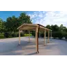 Holz-Carport 6x3, 18 m², Frontansicht rechte Seite