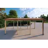 Holz-Carport 6x3, 18 m², rechte Seite