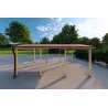 Holz-Carport 6x3, 18 m², linke Seite