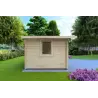 Gartenhaus Holz CHIARA 4x3, 44mm, linke Seite