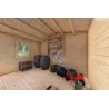 Gartenhaus Holz CHIARA 4x3, 44mm, Innenansicht